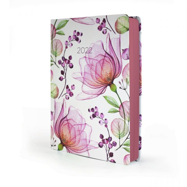 2022 Pink Blossom MOM Diary with floral cover