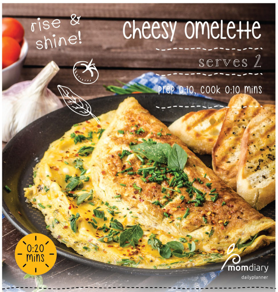 Cheesy Omelette Recipe