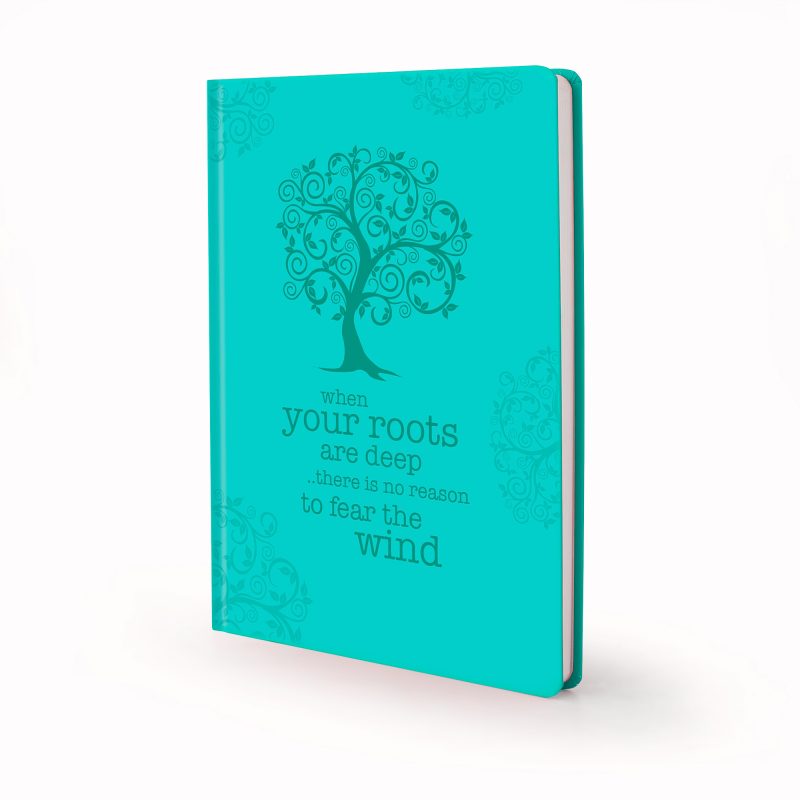Image shows green tree Scribblz Journal