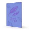 Scribblz purple-feather-journal-A4