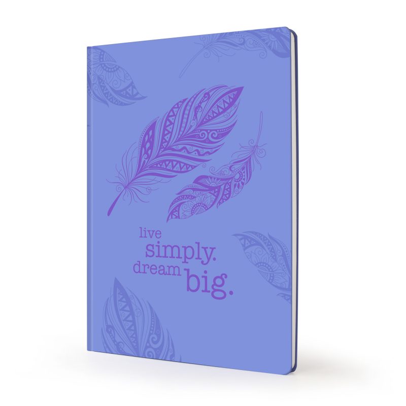 Image shows purple dream big Scribblz Journal