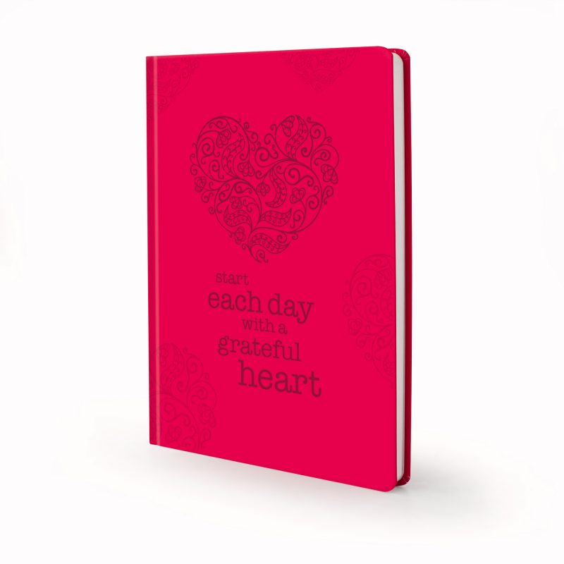 Image shows red heart Scribblz Journal