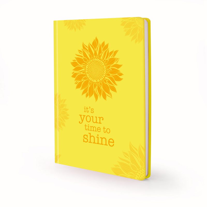 Image shows yellow sunshine Scribblz Journal