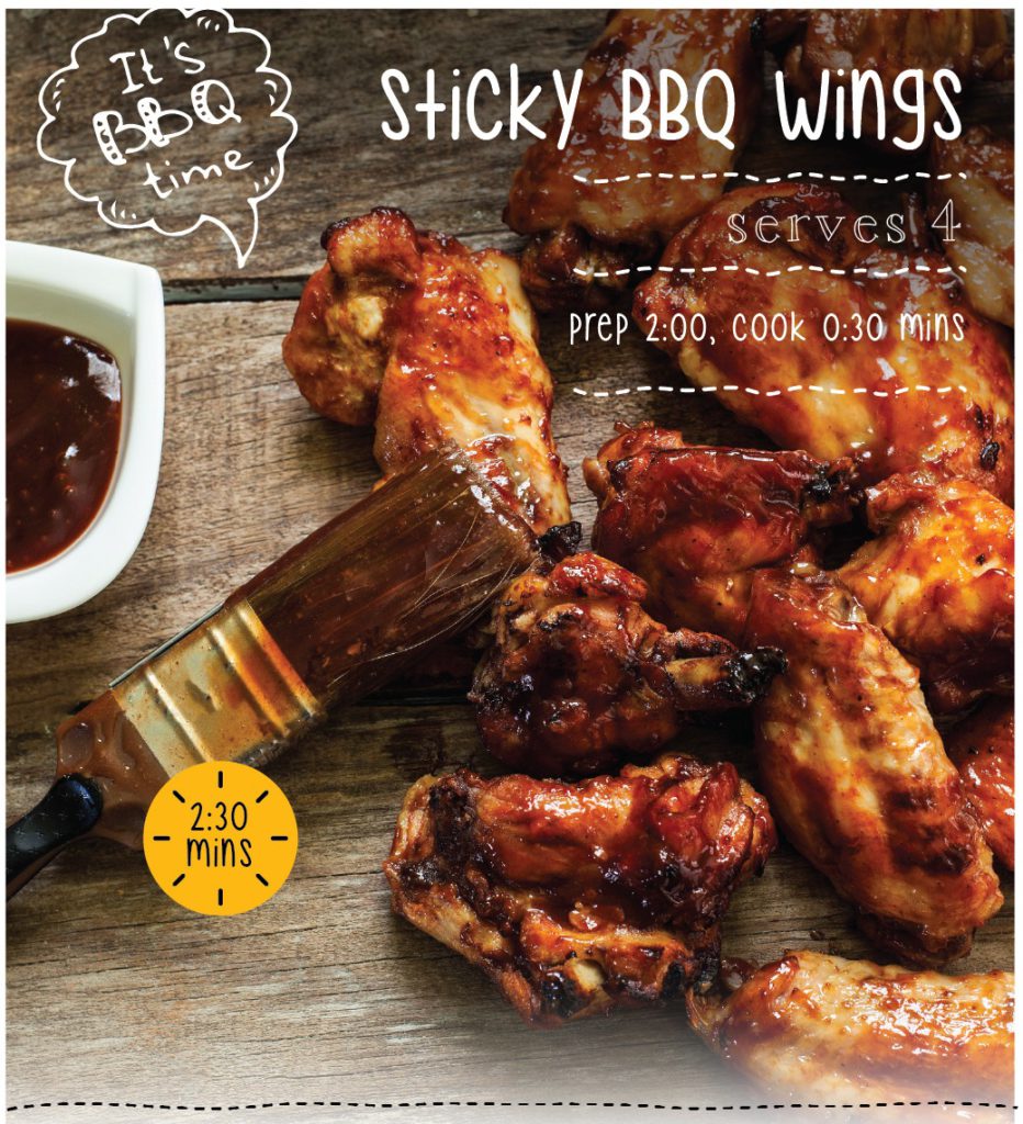 Sticky BBQ wings recipe