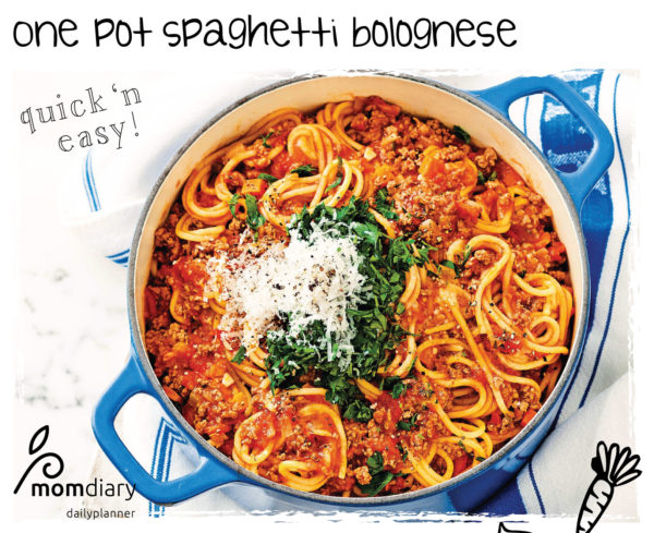 One pot spaghetti bolognese recipe