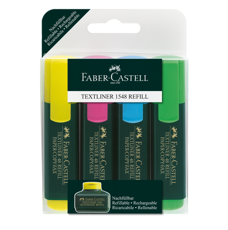 Image shows a set of Faber-Castell highlighters - 4