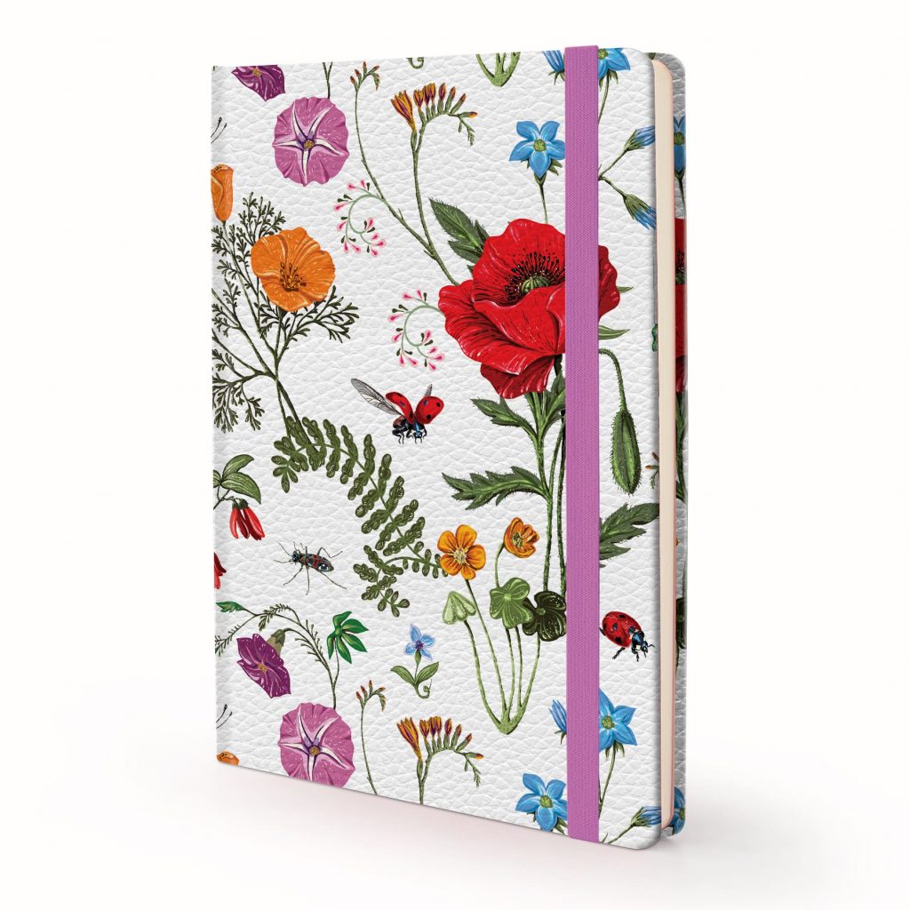 Image shows a Designer Floral - Flowers 'n Bugs Journal
