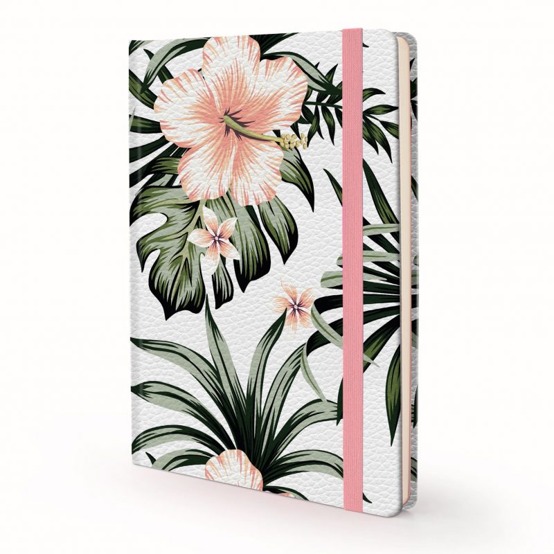 Image shows a Designer Floral -Hibiscus Journal