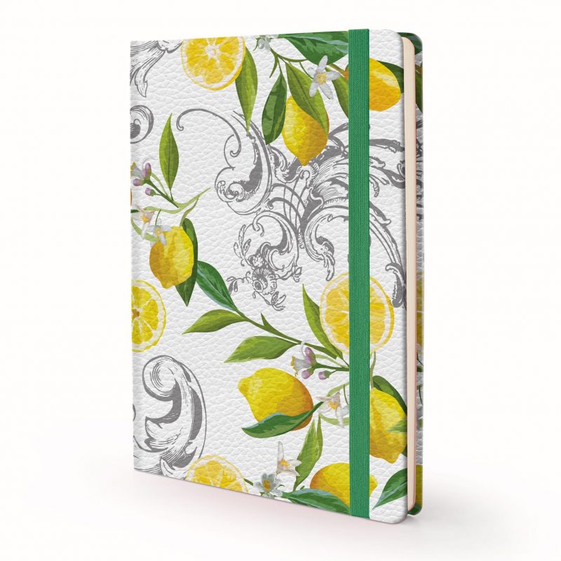 Image shows a Designer Floral - Lemon Journal
