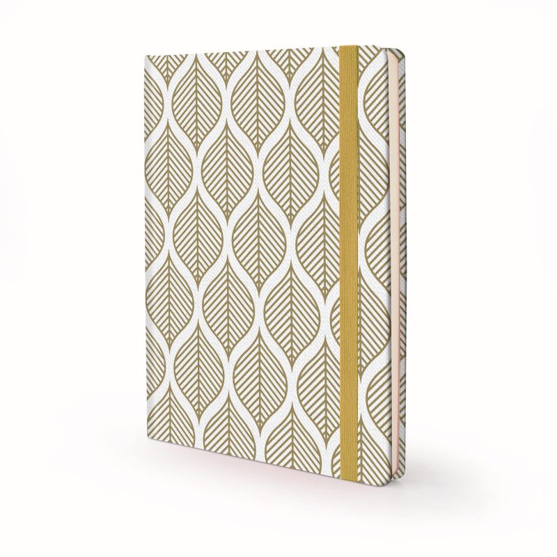 Image shows a Nature Geometric Leaves Hardcover journal