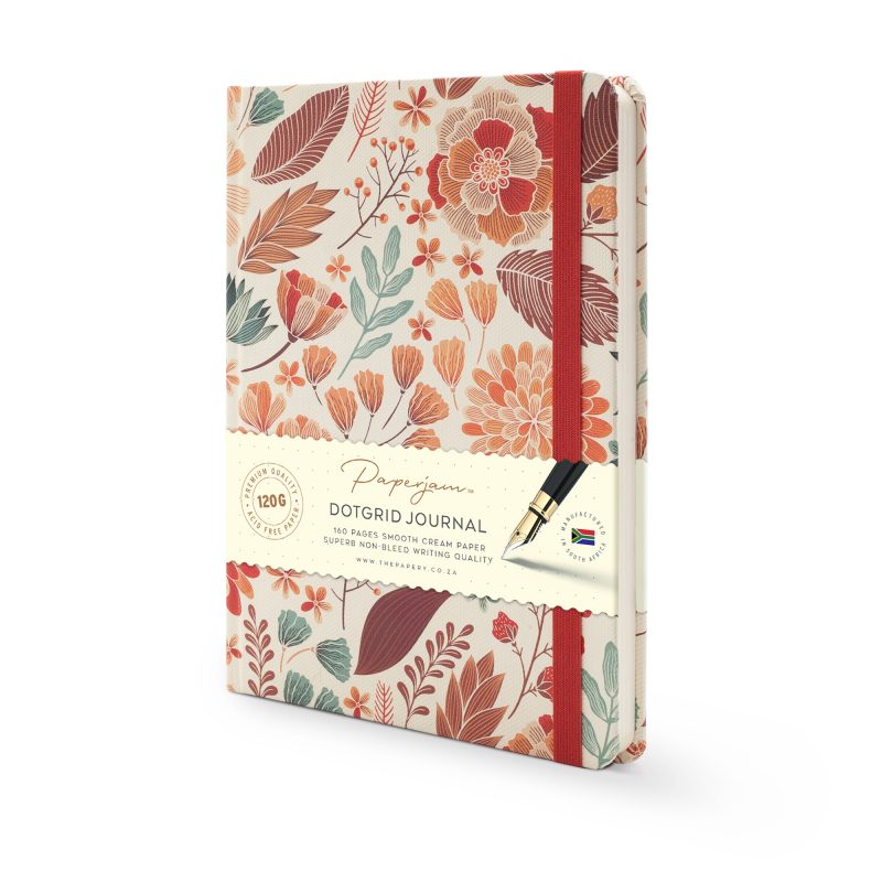 Image shows Autumn Garden Premium Dotted Journal