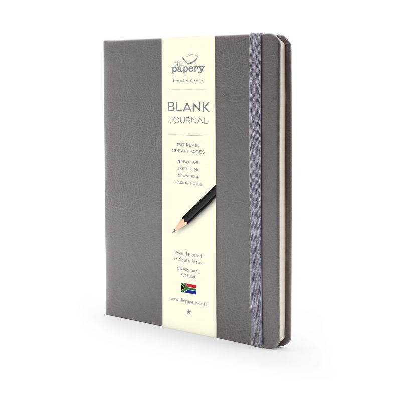 Image shows a Grey Classic Hardcover Journal