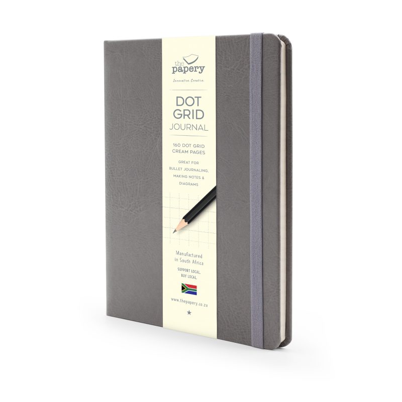 Image shows a Grey Classic Hardcover Journal