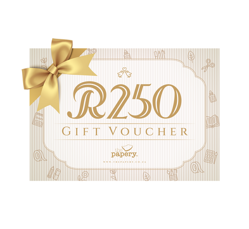Image shows R250 gift voucher