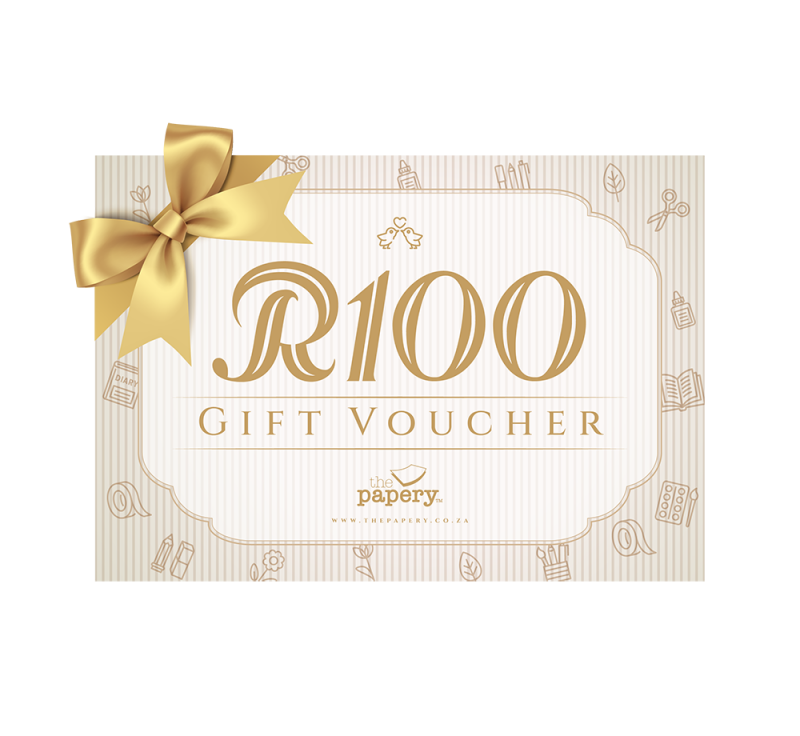 Image shows R100 gift voucher