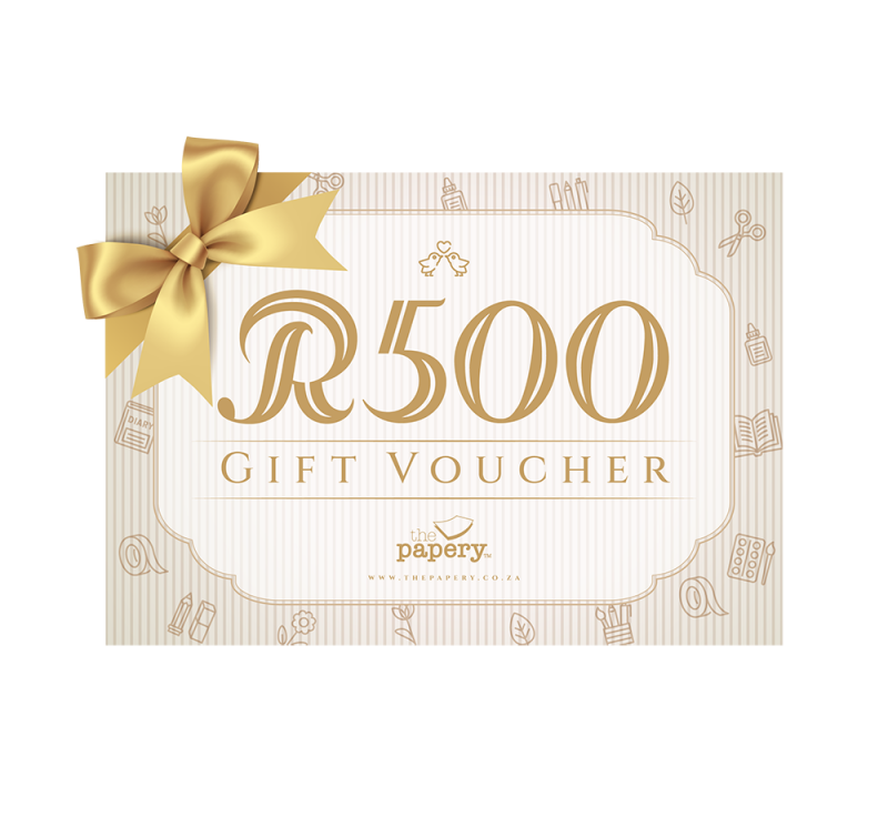 Image shows R500 gift voucher